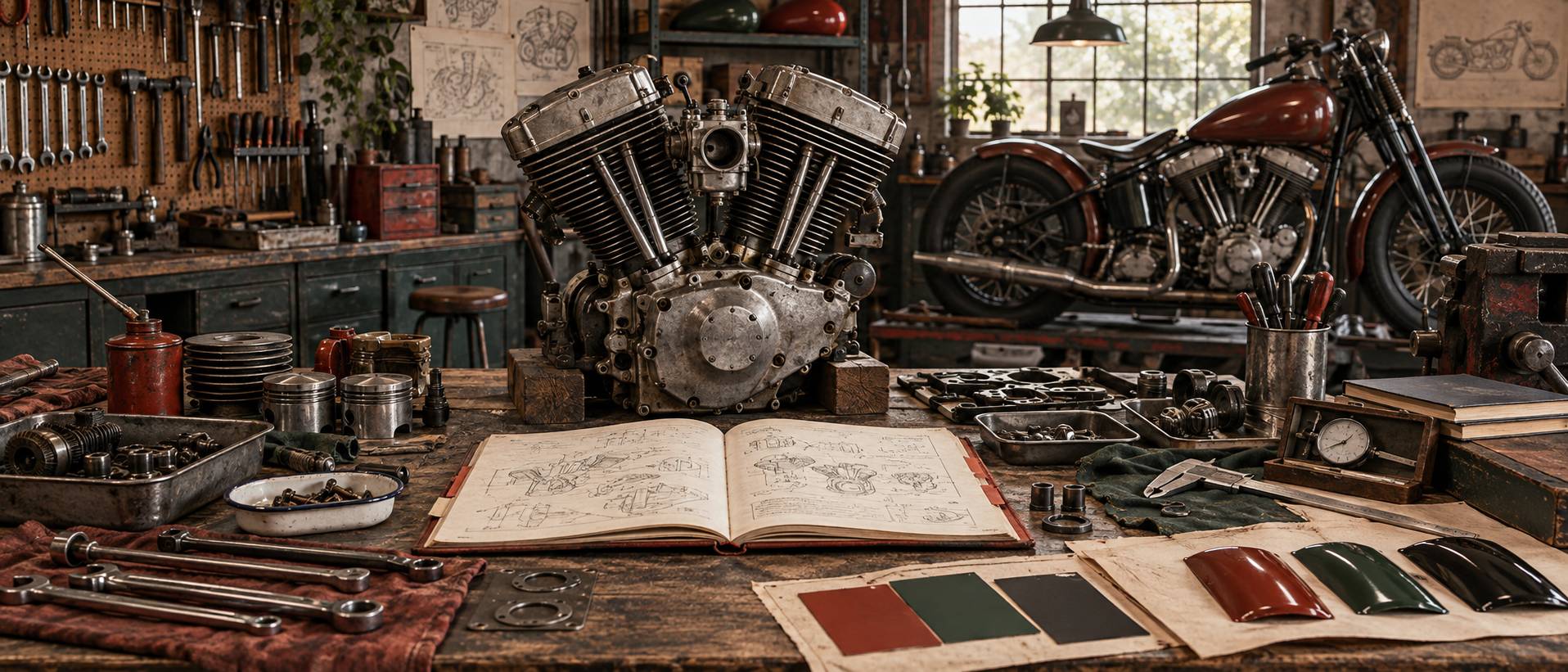 Illustration éditoriale du sujet : Harley-Davidson Sportster : histoire et évolution du modèle